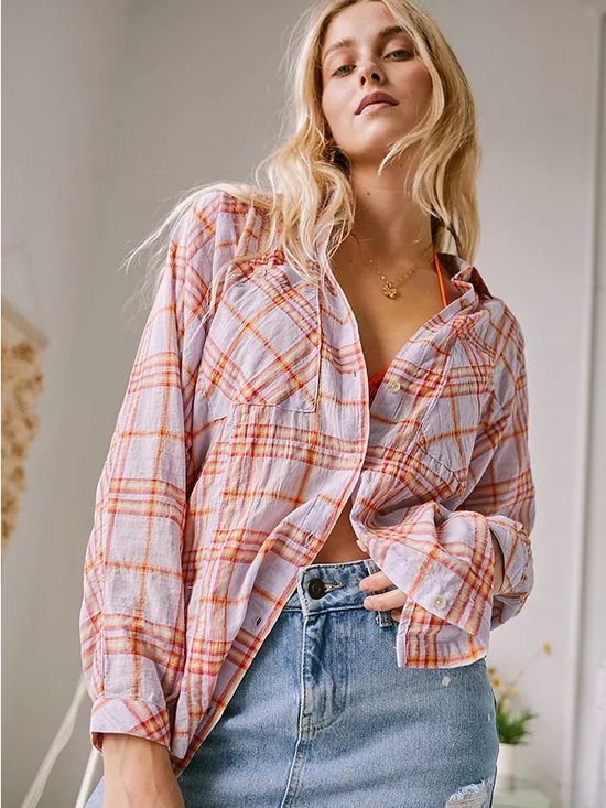 Urban Outfitters Tops - BDG Urban Outfitters Plaid Button-Up Shirt - Size S